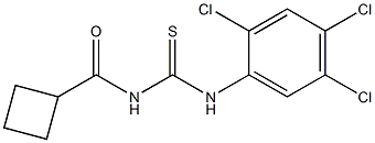 N-(cyclobutylcarbonyl)-N'-(2,4,5-trichlorophenyl)thiourea Struktur