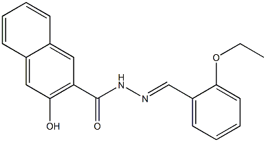 N'-[(E)-(2-ethoxyphenyl)methylidene]-3-hydroxy-2-naphthohydrazide Structure