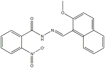 N'-[(E)-(2-methoxy-1-naphthyl)methylidene]-2-nitrobenzohydrazide Structure