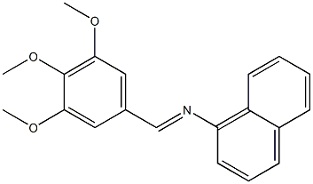 N-(1-naphthyl)-N-[(E)-(3,4,5-trimethoxyphenyl)methylidene]amine