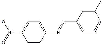 N-[(E)-(3-methylphenyl)methylidene]-N-(4-nitrophenyl)amine Structure