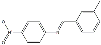 N-[(E)-(3-methylphenyl)methylidene]-N-(4-nitrophenyl)amine 结构式