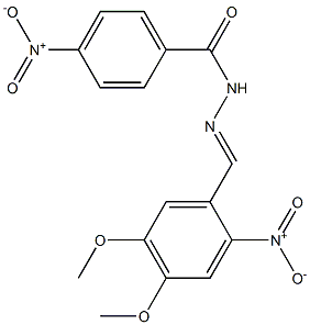 N'-[(E)-(4,5-dimethoxy-2-nitrophenyl)methylidene]-4-nitrobenzohydrazide Structure