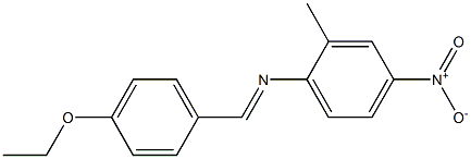 N-[(E)-(4-ethoxyphenyl)methylidene]-N-(2-methyl-4-nitrophenyl)amine Structure