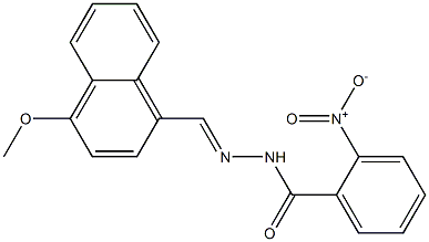 N'-[(E)-(4-methoxy-1-naphthyl)methylidene]-2-nitrobenzohydrazide