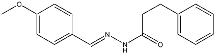 N'-[(E)-(4-methoxyphenyl)methylidene]-3-phenylpropanohydrazide Structure