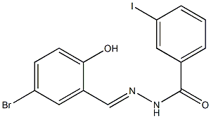 N'-[(E)-(5-bromo-2-hydroxyphenyl)methylidene]-3-iodobenzohydrazide Structure