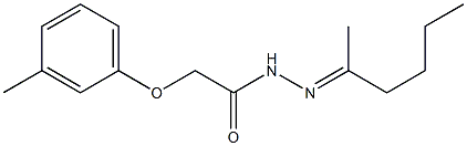 N'-[(E)-1-methylpentylidene]-2-(3-methylphenoxy)acetohydrazide