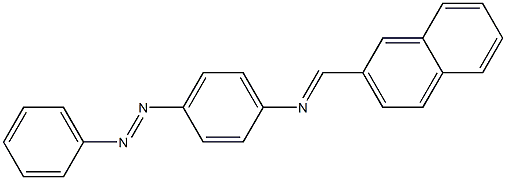 N-[(E)-2-naphthylmethylidene]-N-{4-[(E)-2-phenyldiazenyl]phenyl}amine Structure