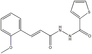 N'-[(E)-3-(2-methoxyphenyl)-2-propenoyl]-2-thiophenecarbohydrazide Structure