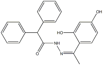  N'-[(Z)-1-(2,4-dihydroxyphenyl)ethylidene]-2,2-diphenylacetohydrazide