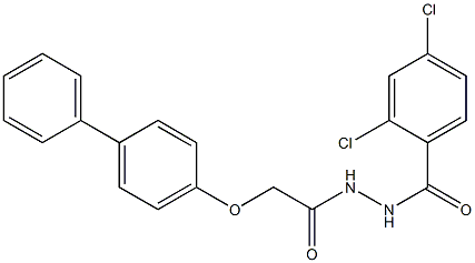 N'-[2-([1,1'-biphenyl]-4-yloxy)acetyl]-2,4-dichlorobenzohydrazide