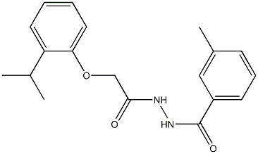 N'-[2-(2-isopropylphenoxy)acetyl]-3-methylbenzohydrazide