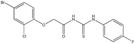  N-[2-(4-bromo-2-chlorophenoxy)acetyl]-N'-(4-fluorophenyl)thiourea