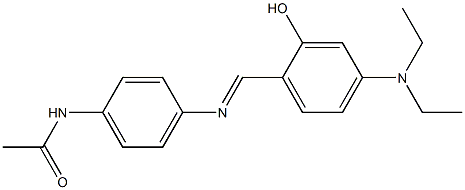 N-[4-({(E)-[4-(diethylamino)-2-hydroxyphenyl]methylidene}amino)phenyl]acetamide