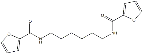 N-[6-(2-furoylamino)hexyl]-2-furamide Structure