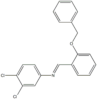 N-{(E)-[2-(benzyloxy)phenyl]methylidene}-N-(3,4-dichlorophenyl)amine Structure