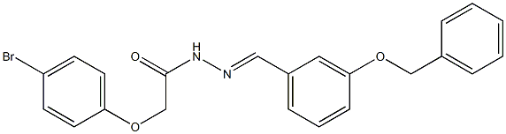 N'-{(E)-[3-(benzyloxy)phenyl]methylidene}-2-(4-bromophenoxy)acetohydrazide Structure