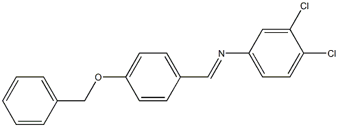 N-{(E)-[4-(benzyloxy)phenyl]methylidene}-N-(3,4-dichlorophenyl)amine Structure