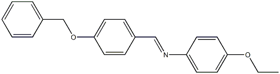 N-{(E)-[4-(benzyloxy)phenyl]methylidene}-N-(4-ethoxyphenyl)amine Structure