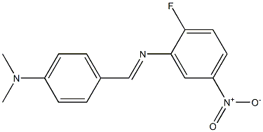 N-{(E)-[4-(dimethylamino)phenyl]methylidene}-N-(2-fluoro-5-nitrophenyl)amine Structure