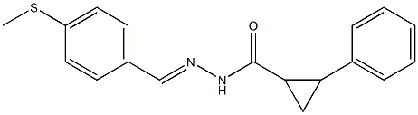 N'-{(E)-[4-(methylsulfanyl)phenyl]methylidene}-2-phenylcyclopropanecarbohydrazide