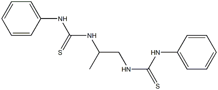 N-{2-[(anilinocarbothioyl)amino]-1-methylethyl}-N'-phenylthiourea,,结构式