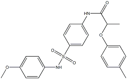 N-{4-[(4-methoxyanilino)sulfonyl]phenyl}-2-(4-methylphenoxy)propanamide Structure