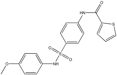 N-{4-[(4-methoxyanilino)sulfonyl]phenyl}-2-thiophenecarboxamide Struktur