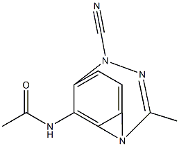 N-{4-[2-(1-cyano-2-nitriloethylidene)hydrazino]phenyl}acetamide Structure