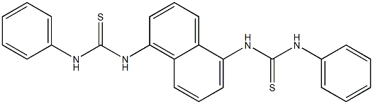 N'-{5-[(anilinocarbothioyl)amino]-1-naphthyl}-N-phenylthiourea,,结构式