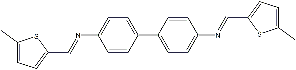 N-[(E)-(5-methyl-2-thienyl)methylidene]-N-(4'-{[(E)-(5-methyl-2-thienyl)methylidene]amino}[1,1'-biphenyl]-4-yl)amine|