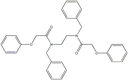 N-benzyl-N-{2-[benzyl(2-phenoxyacetyl)amino]ethyl}-2-phenoxyacetamide Structure