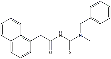 N-benzyl-N-methyl-N'-[2-(1-naphthyl)acetyl]thiourea Structure