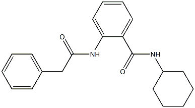 N-cyclohexyl-2-[(2-phenylacetyl)amino]benzamide Structure