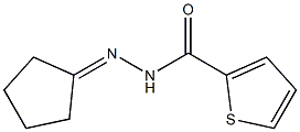 N'-cyclopentylidene-2-thiophenecarbohydrazide 化学構造式