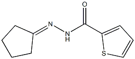 N'-cyclopentylidene-2-thiophenecarbohydrazide Structure