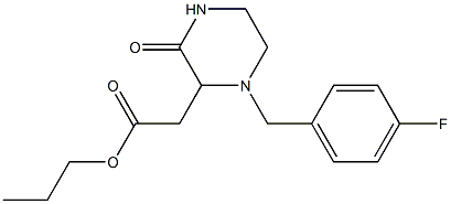 propyl 2-[1-(4-fluorobenzyl)-3-oxo-2-piperazinyl]acetate