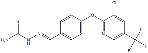 2-[(E)-(4-{[3-chloro-5-(trifluoromethyl)-2-pyridinyl]oxy}phenyl)methylidene]-1-hydrazinecarbothioamide