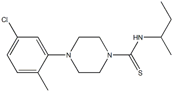  (4-(5-chloro-2-methylphenyl)piperazinyl)((methylpropyl)amino)methane-1-thione