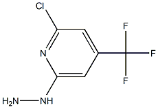 2-chloro-6-hydrazino-4-(trifluoromethyl)pyridine Struktur