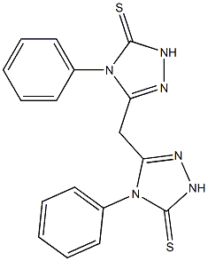 4-phenyl-5-[(4-phenyl-5-thioxo-4,5-dihydro-1H-1,2,4-triazol-3-yl)methyl]-2,4-dihydro-3H-1,2,4-triazole-3-thione Structure