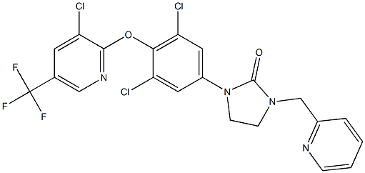 1-(3,5-dichloro-4-{[3-chloro-5-(trifluoromethyl)-2-pyridinyl]oxy}phenyl)-3-(2-pyridinylmethyl)tetrahydro-2H-imidazol-2-one