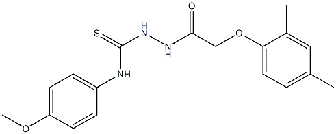  2-[2-(2,4-dimethylphenoxy)acetyl]-N-(4-methoxyphenyl)-1-hydrazinecarbothioamide