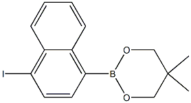 2-(4-Iodo-naphthalen-1-yl)-5,5-dimethyl-1,3,2-dioxaborinane 结构式