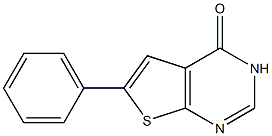 6-苯基-3H-噻吩[2,3-D]嘧啶-4-酮, , 结构式