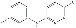 6-氯-N-间甲苯基哒嗪-3-胺,,结构式