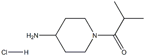 1-isobutyrylpiperidin-4-amine hydrochloride 化学構造式