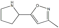 3-methyl-5-pyrrolidin-2-ylisoxazole Struktur