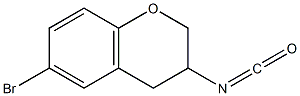 6-bromo-3-isocyanatochromane 化学構造式